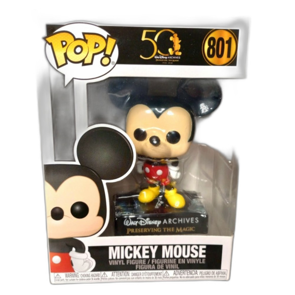 Funko Pop Mickey Mouse Walt Disney Vinyl Figure #801 NEW toy figure kids - Picture 1 of 5